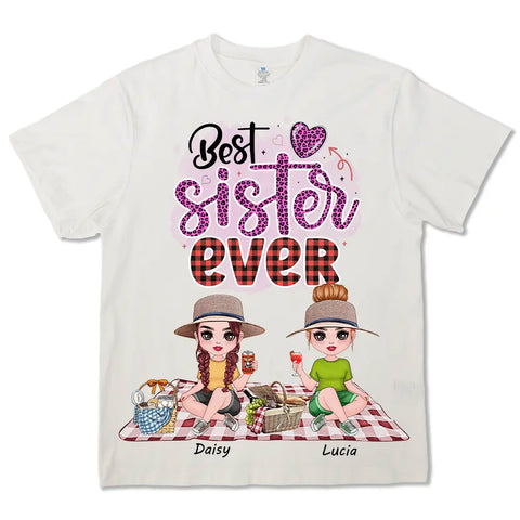 Camping avec mes meilleures sœurs, t-shirt personnalisé en coton premium, sweats à capuche et sweat-shirts - Cadeaux pour amis