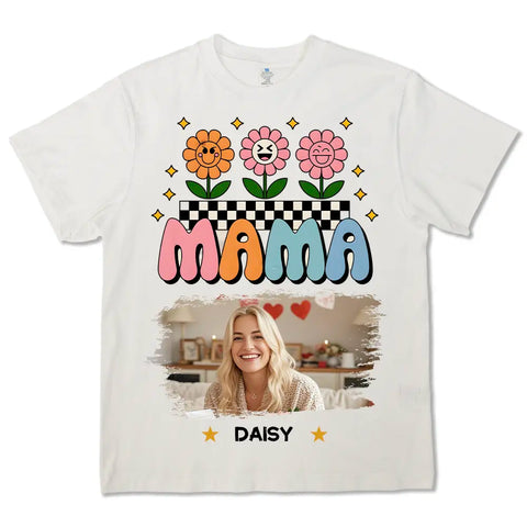 Personalización de fotos gráficas - Camisetas, sudaderas y sudaderas de algodón premium personalizadas - Regalos para mamá 