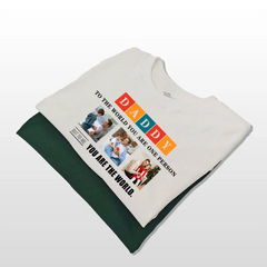 Papa Photo Personnalisée Fête des Pères - T-shirts, sweats à capuche et sweatshirts personnalisés 