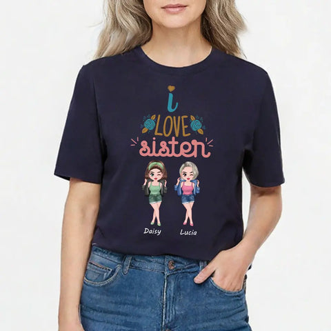 avec des amis, t-shirts en coton personnalisés, sweats à capuche, sweatshirts, cadeaux pour sœurs 