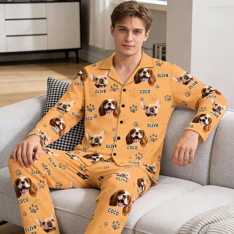 Personalized pet photo avatar pajama set