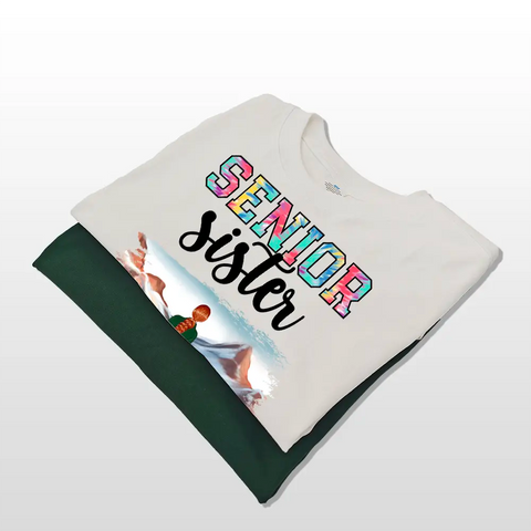 T-shirts, sweats à capuche et sweatshirts personnalisés en coton, cadeaux pour sœurs et amis seniors 