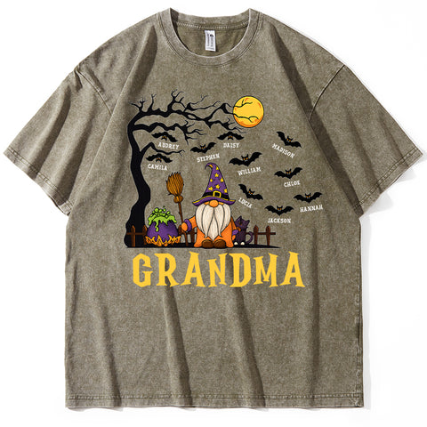 Custom Personalized Family Matching Halloween Shirts – Old Wizard & Children