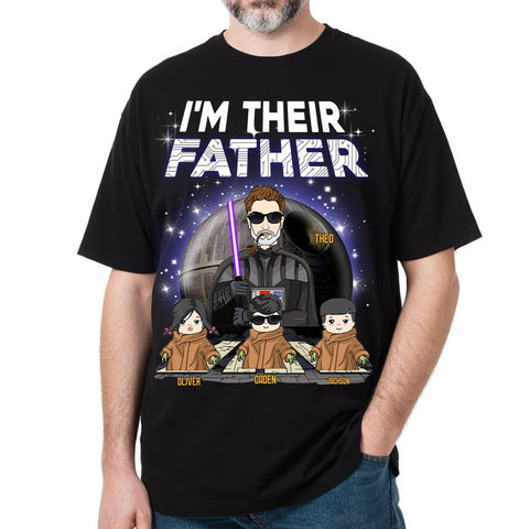 Camiseta personalizada "El mejor papá de la galaxia": regalo personalizado para el Día del Padre de los niños