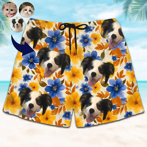 Shorts de playa con foto personalizada: ropa de verano unisex personalizada 
