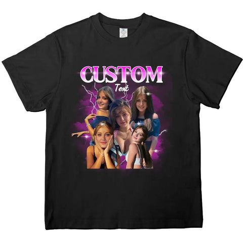 Camiseta, sudadera o sudadera unisex personalizada con foto personalizada "Vibraciones positivas, vida positiva" - Regalo para familiares, dueños y amantes de las mascotas.