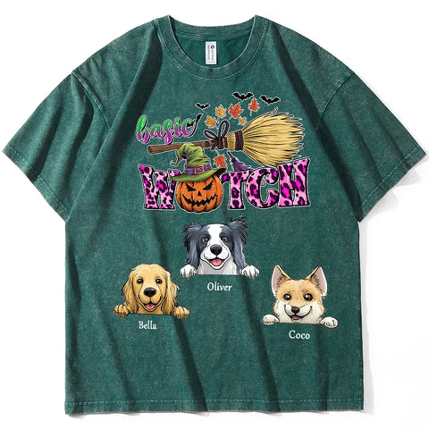 Personalised Halloween T-Shirts – Choose your design, pet image, custom name