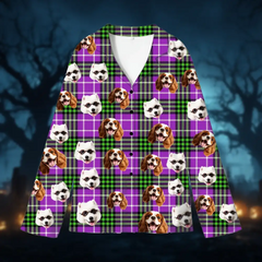 Custom Halloween Pajamas – Personalized Dog, Cat & Human Face Sleepwear Gift