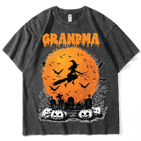 Personalized Halloween Witch T-Shirts, Sweatshirts & Hoodies - Gifts for Grandma & Mom