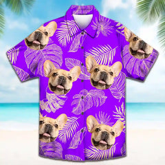 Camisa hawaiana con estampado personalizado: con tu mascota, pareja o tú mismo
