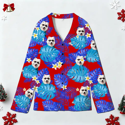 Custom Photo Dog and Cat Pajamas – Christmas Pet Sleepwear
