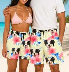 Shorts de playa personalizados con cara de mascota: diseña tu propio bañador personalizado