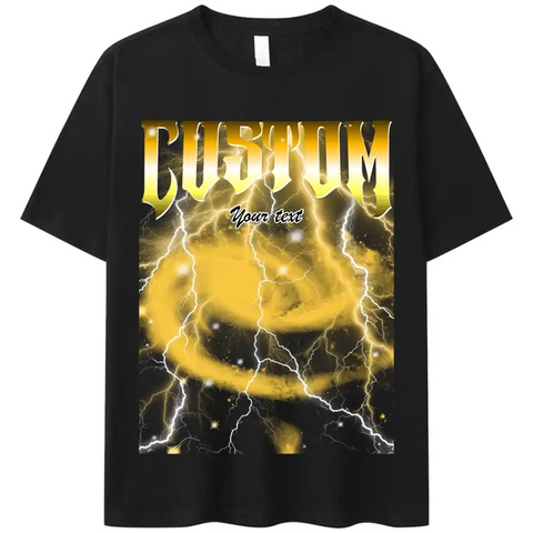 Custom Vintage Rap Tee – Personalized 90s Bootleg Style Shirt