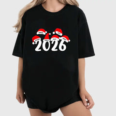 Personalized Christmas family sweatshirts—printed with names and years