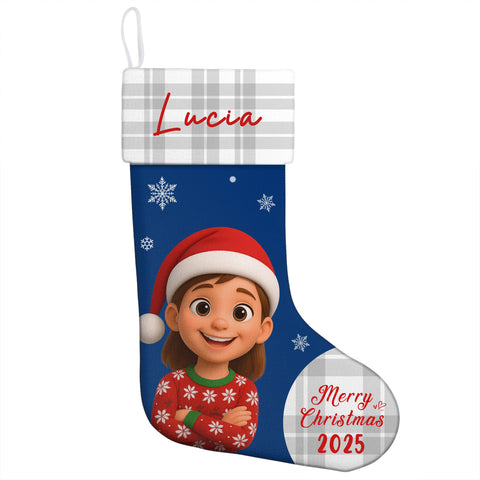 Personalized Photo Christmas Stockings - Christmas Gifts for Mom, Dad, Siblings, Kids