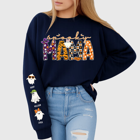 Personalized Halloween Sweatshirt Gifts for Mom – Customized with Kids and Cute Characters