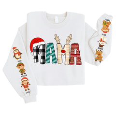 Personalized Christmas Family Sweatshirt 、 Hoodie – Custom Cute Characters & Names