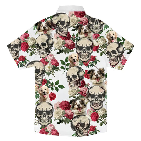 Personalized Pet Face Hawaiian Shirt – Fun Summer Style for Dog & Cat Lovers