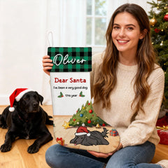 Personalized Dog Christmas Stocking – Dear Santa Gift for Pet Lovers