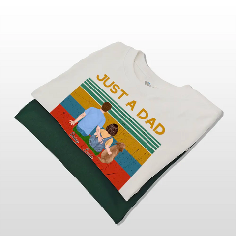 Solo un papá y sus hijos: camisetas, sudaderas y sudaderas personalizadas, regalo para papá y abuelo.