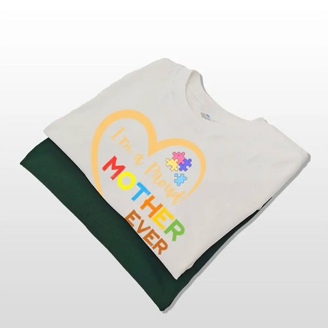 Je suis une mère fière et j'aime mon cœur - T-shirts, sweats à capuche et sweatshirts personnalisés 