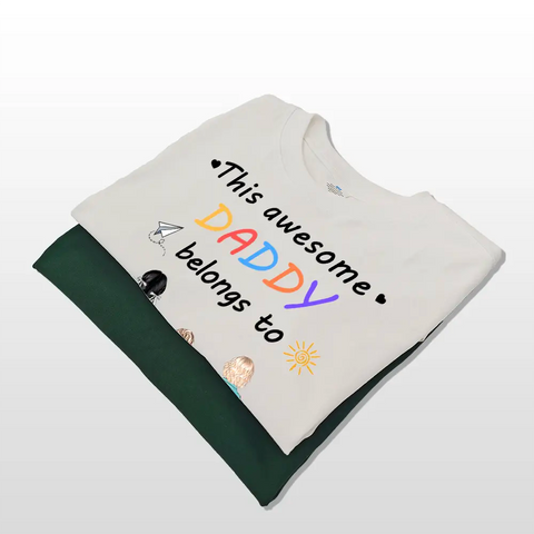Este es un gran regalo para padres, un regalo amoroso del niño a mamá y papá: camisetas, sudaderas y sudaderas personalizadas. 