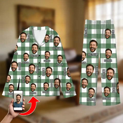 Personalized Custom Face Photo Pajamas for Couples