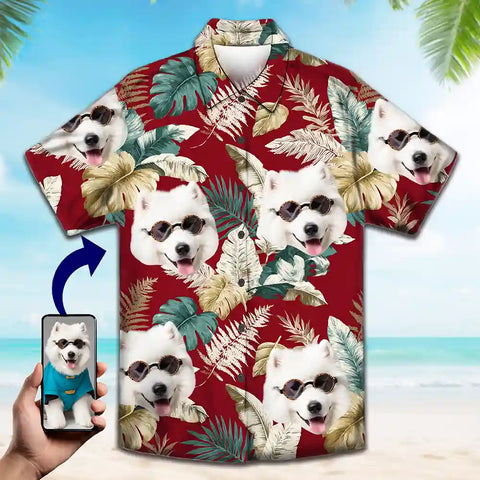 Custom Aloha Shirt with Any Face – Kids, Pets, Partners & More!
