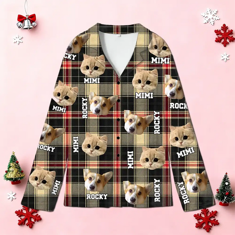 Custom Christmas Pajamas – Matching Family Photo Sleepwear