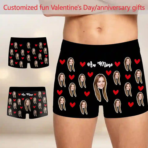 Personalized Face Boxers for Him – Custom Photo Underwear, Wedding, Anniversary & Birthday Gift for Husband or Boyfriend