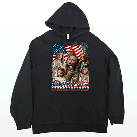 T-shirt humoristique personnalisé pour le 4 juillet – T-shirt rétro patriotique personnalisé, cadeau vintage pour le jour de l'indépendance des États-Unis