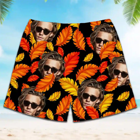 Pantalones cortos hawaianos divertidos y personalizados: ¡agrega caras para lograr el mejor look! 