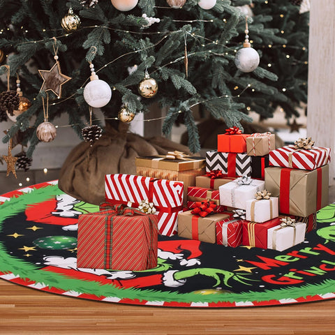 48 Inch Christmas Tree Skirt Collar – Soft Farmhouse Holiday Decor for Christmas Tree & Party Decoration