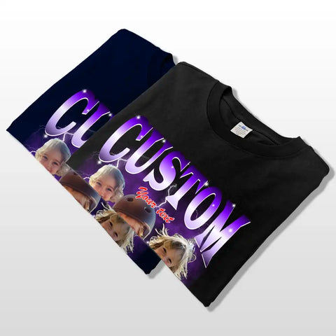 Personalized Bootleg Rap Tee – Custom Vintage Style for Music Lovers