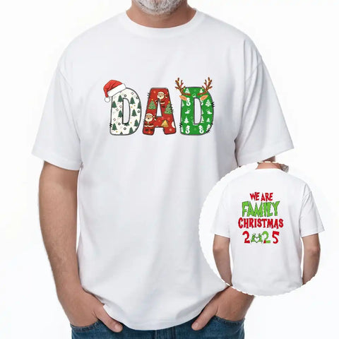 Personalized Grinch-themed family T-shirts, sweatshirts, and hoodies – double-sided print