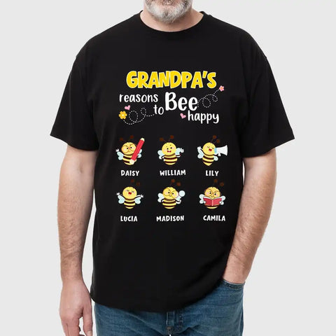 Personalized Grandma’s Reasons To Bee Happy Sweatshirt – Choose Bees & Names