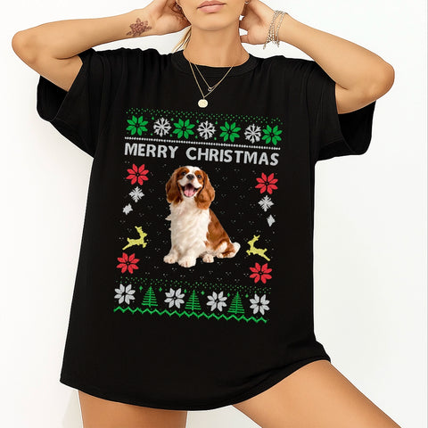 Personalized Christmas Pet Photo T-Shirt、Sweatshirt、 Hoodie