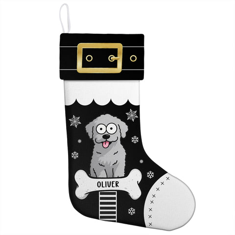 Custom Pet Christmas Stockings - Cartoon Dog Pattern Gifts