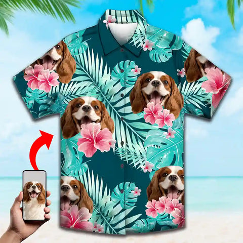 Camisa hawaiana con cara personalizada: un divertido atuendo vacacional personalizado 