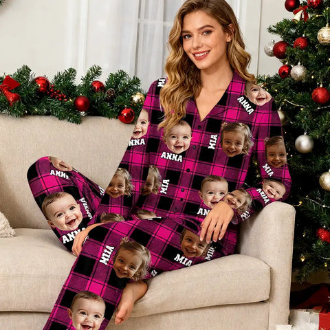Family Christmas Pajamas – Personalized Photo Matching Set