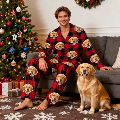 Custom Photo Family Pajamas – Personalized Christmas Sleepwear