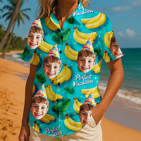 Camisa hawaiana personalizada con tus caras: un estilo veraniego único y divertido 