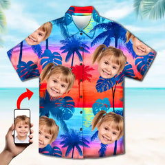 Camisa hawaiana personalizada: camisa de playa unisex con foto de mascota personalizada