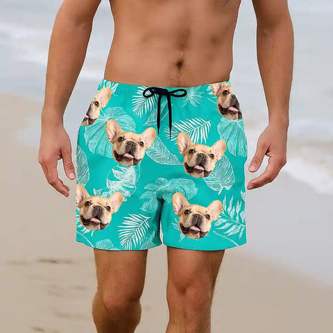 Custom Printed Hawaiian Shorts – With Your Pet, Partner, or Yourself