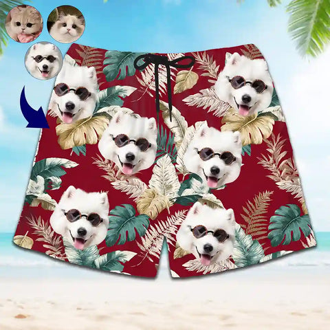 Custom Aloha Shorts with Any Face – Kids, Pets, Partners & More!
