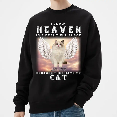 Le paradis est beau - Cadeaux commémoratifs personnalisés avec photos de vos proches et de vos animaux de compagnie