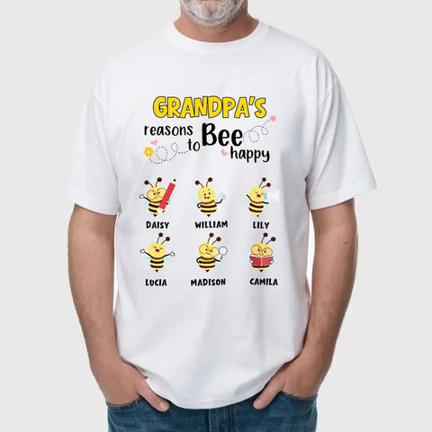 Personalized Grandma’s Reasons To Bee Happy Sweatshirt – Choose Bees & Names