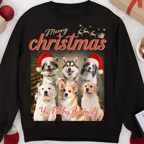 Personalized Christmas Gift T-shirts, Hoodies, Sweatshirts - Custom Pet Photos