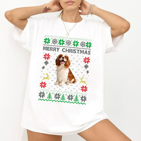Personalized Christmas Pet Photo T-Shirt、Sweatshirt、 Hoodie