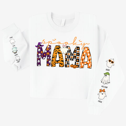 Personalized Halloween Sweatshirt Gifts for Mom – Customized with Kids and Cute Characters